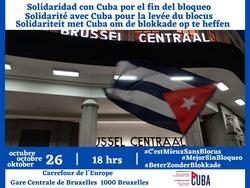 Solidaire avec Cuba contre le blocus